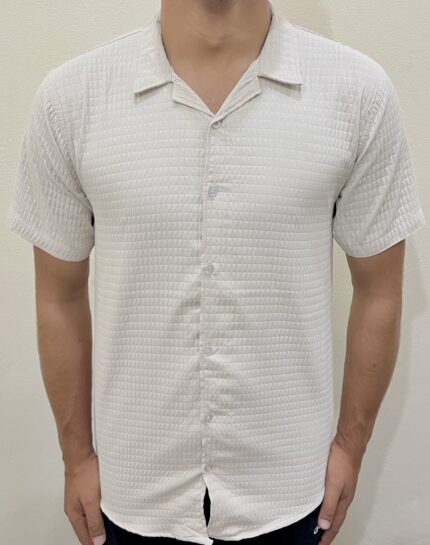 Waffle Patterned Cubin Casual Shirt